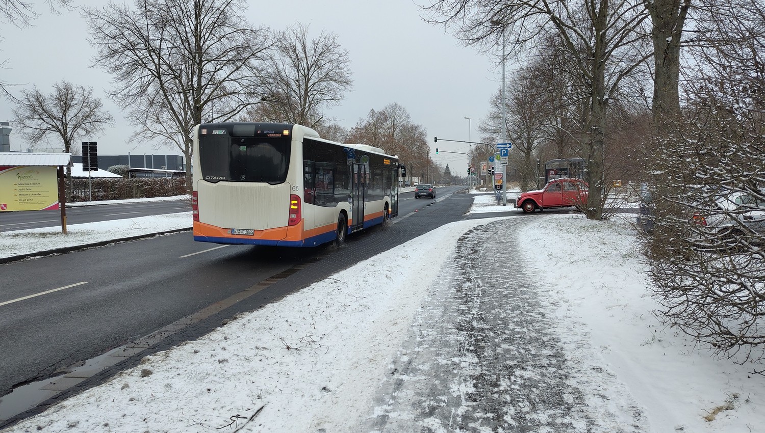 Busverkehr in Wiesbaden nach Wetterberuhigung schrittweise wieder aufgenommen