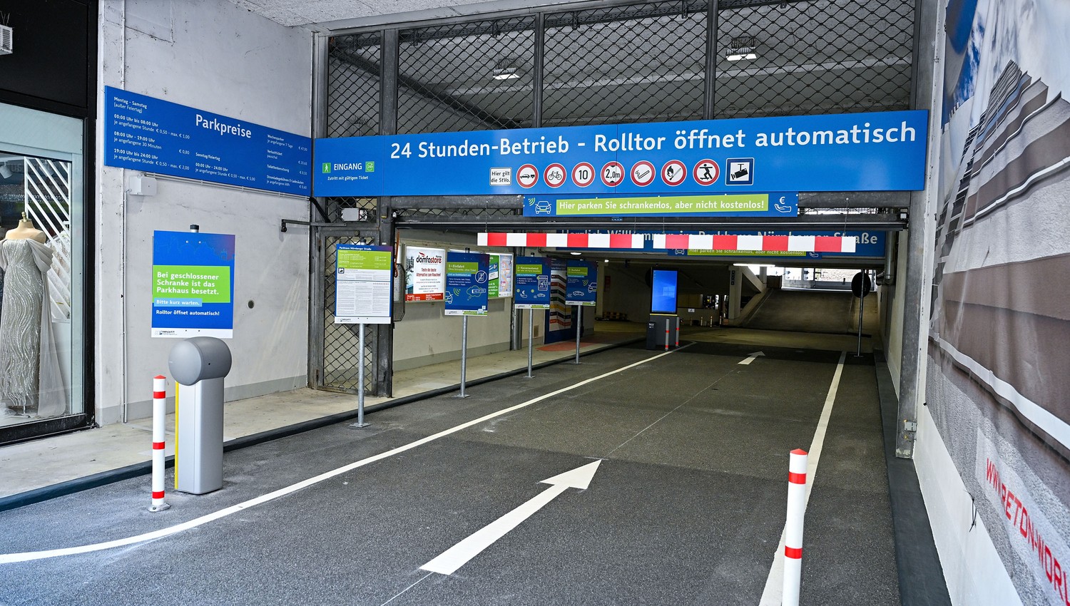 Hanau: Parkhaus Nürnberger Straße am 11. Januar gesperrt, Ausfahrt möglich